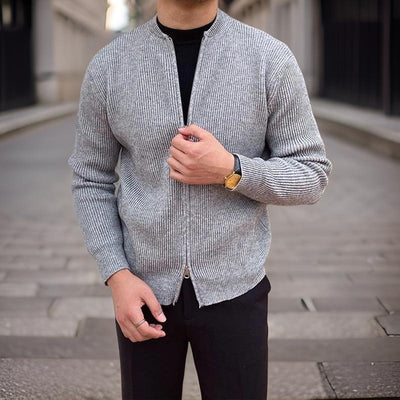 Henry - Men's cardigan with round neckline