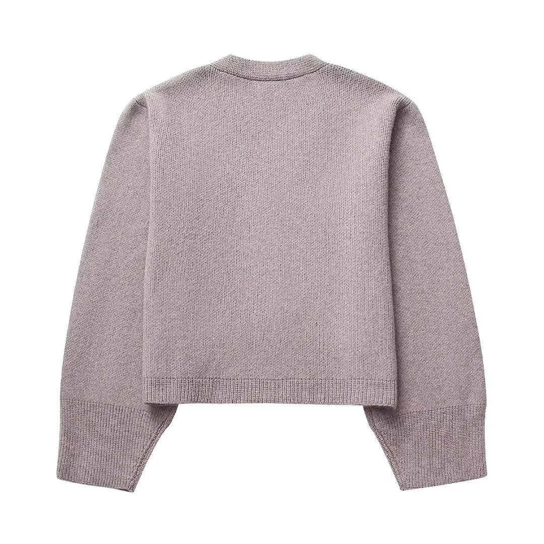 Loana - Cardigan for women with V-neck and buttons