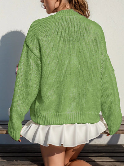 Loana - Loose-fitting, fashionable long-sleeved jumper for women