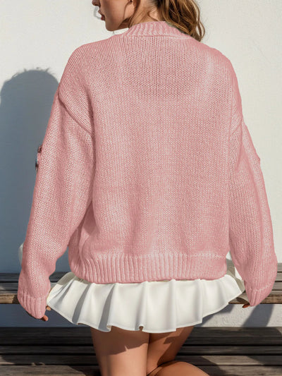 Loana - Loose-fitting, fashionable long-sleeved jumper for women