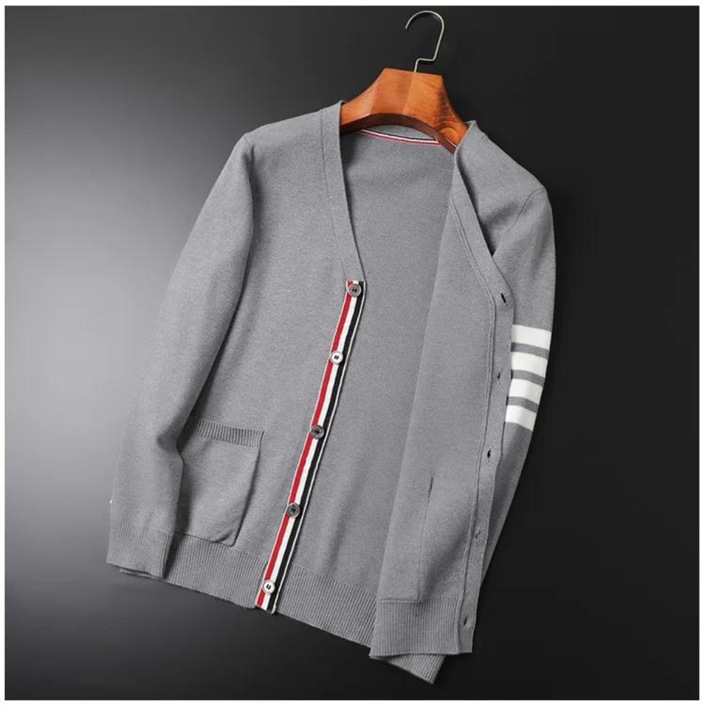 KENNETH - Trendy striped cardigan for men