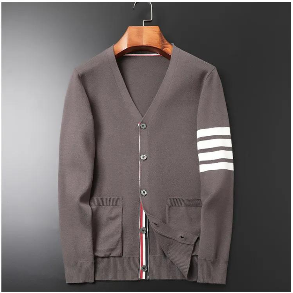 KENNETH - Trendy striped cardigan for men