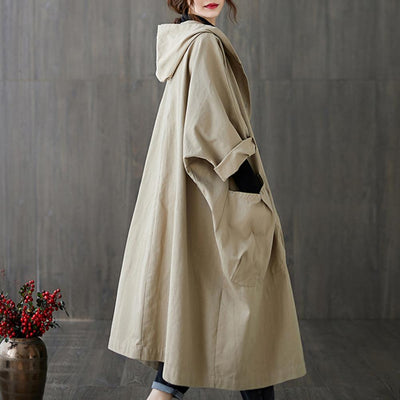 Lety - Comfortable trench coat in gabardine