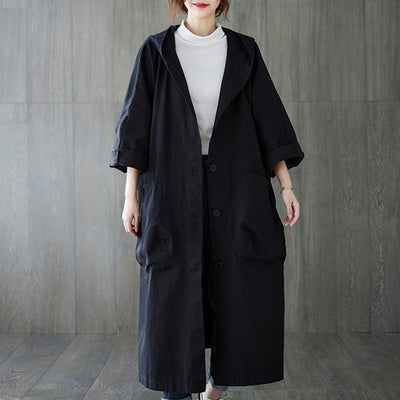 Lety - Comfortable trench coat in gabardine