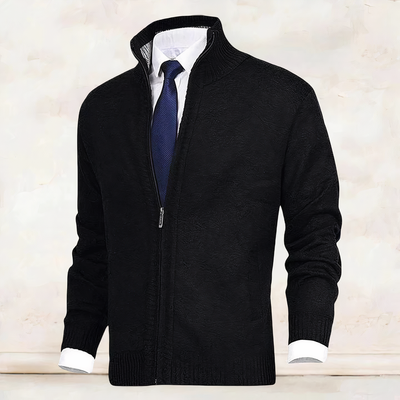 MARZELL - Men's cardigan with stand-up collar